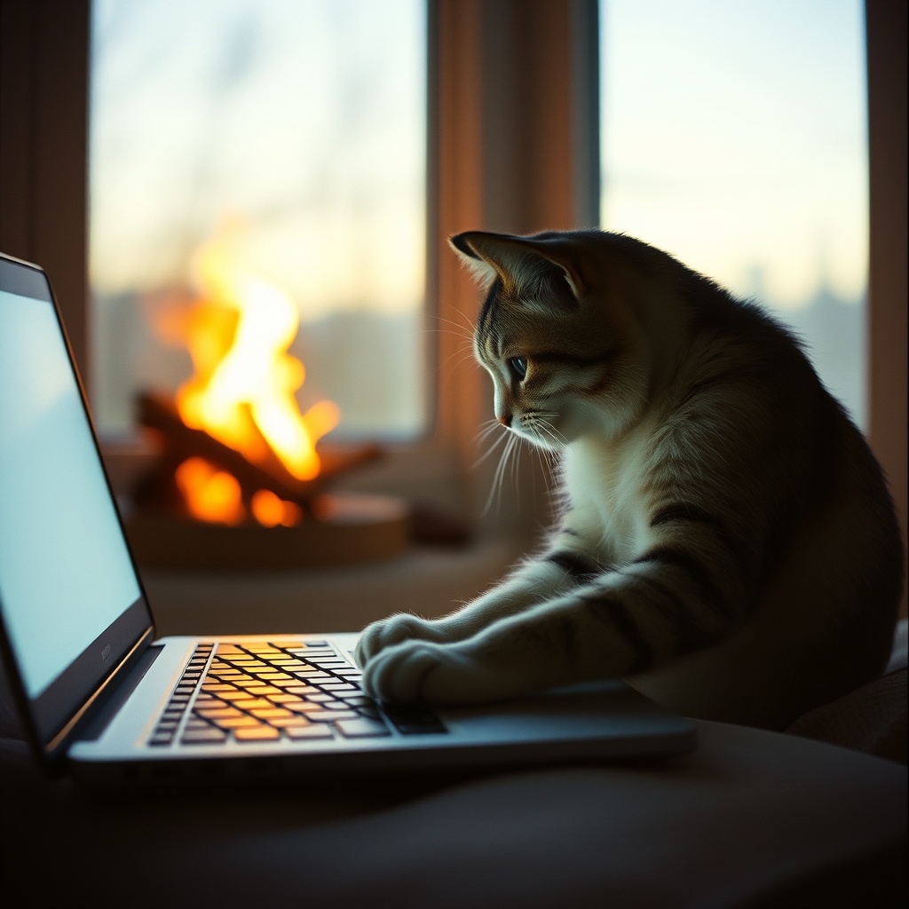 Cover art for Cat on Laptop